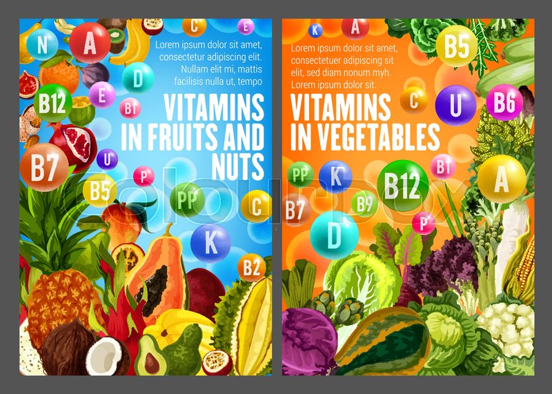 Vitamins And Minerals Chart In Fruits And Vegetables