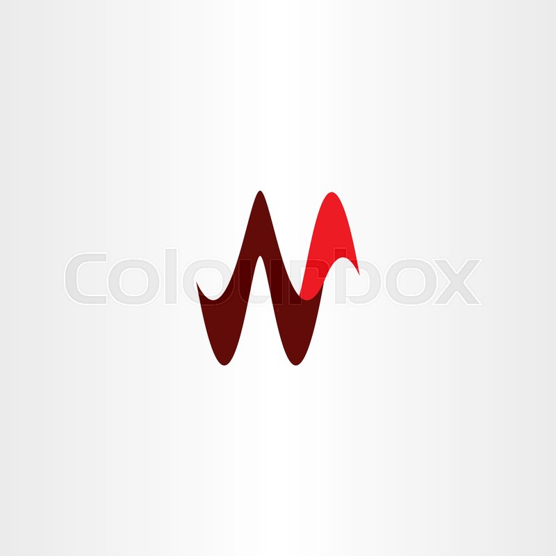 N Letter Icon Vector Sign Red Symbol Stock Vector Colourbox