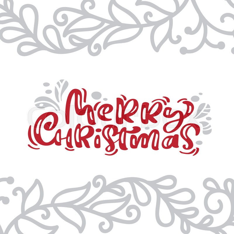 Merry Christmas Vintage Card Stock Vector Colourbox