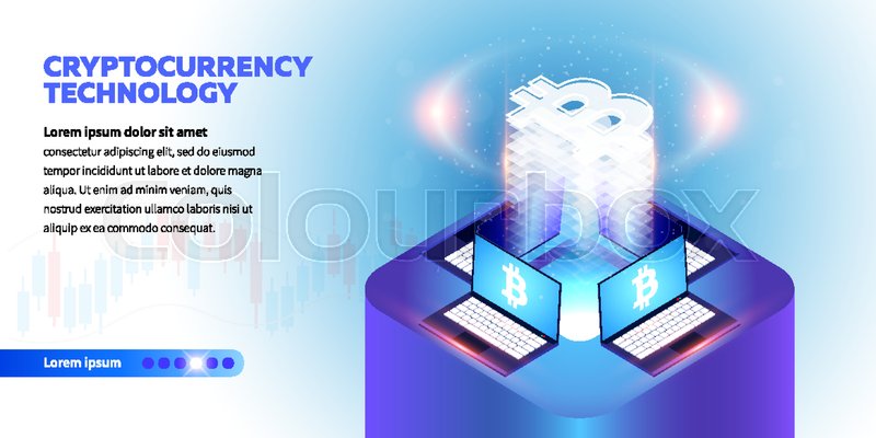 Isometric Cryptocurrency Technology Stock Vector Colourbox