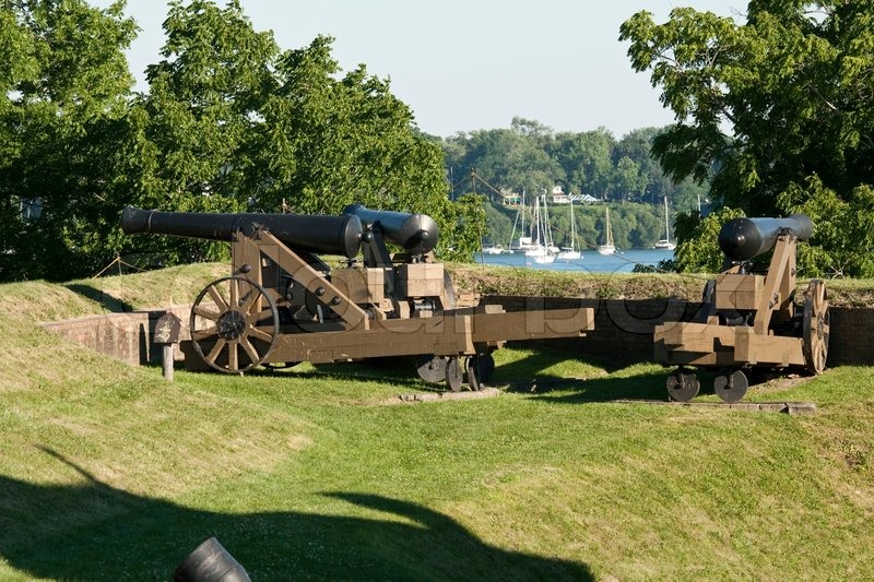 Cannon Old Fort Niagara Stock Bild Colourbox