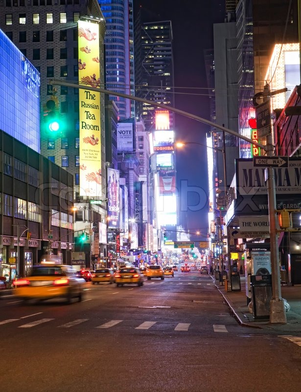 New York City March 9 Times Square Stock Image Colourbox