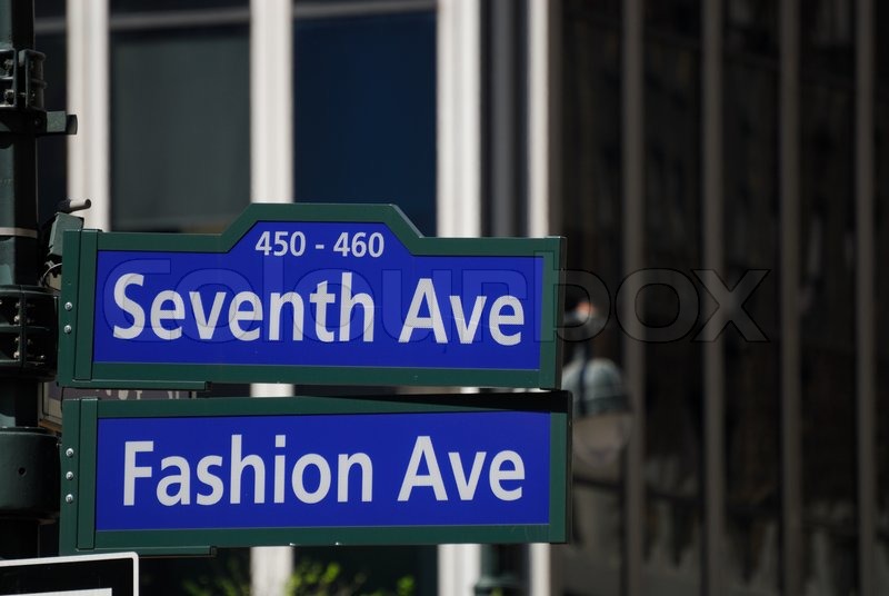 Fashion avenue street sign 24 Fashion avenue street sign 31