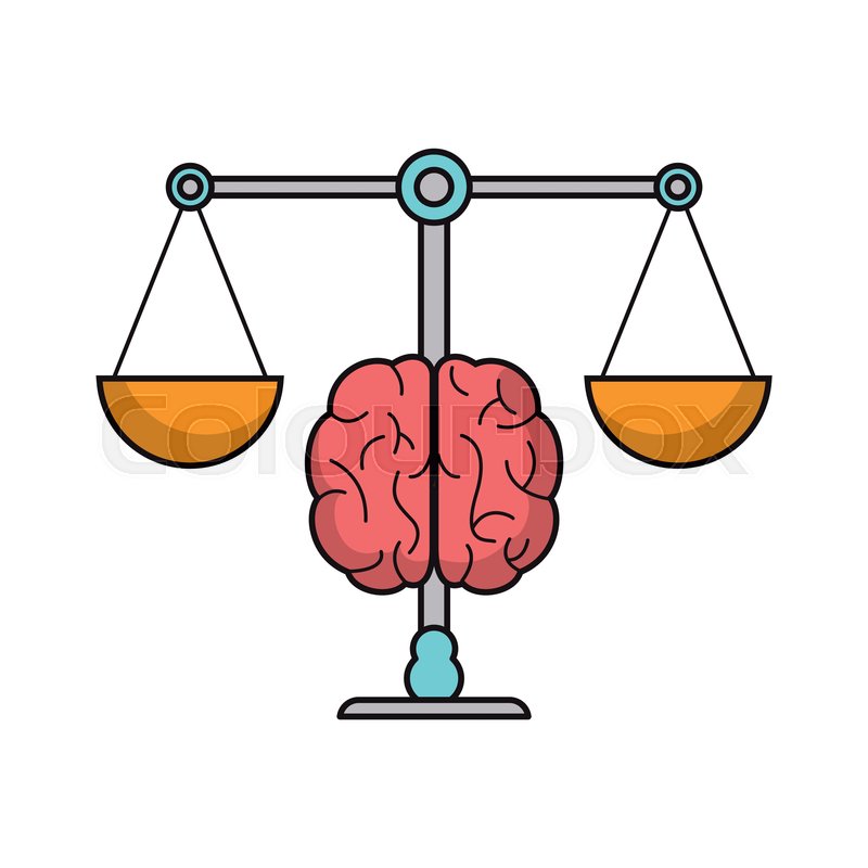 Brain balance idea image vector Stock vector Colourbox