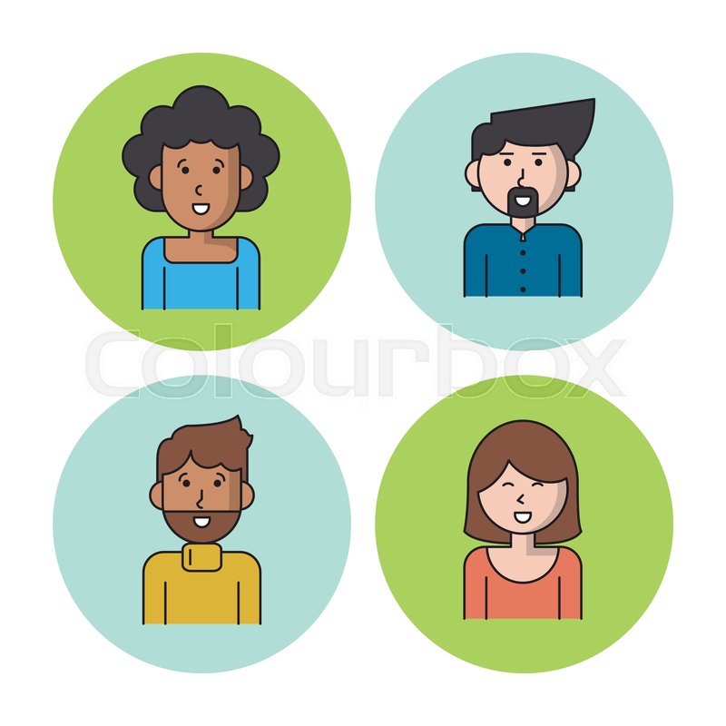 White Background With Colorful Circles Stock Vector Colourbox