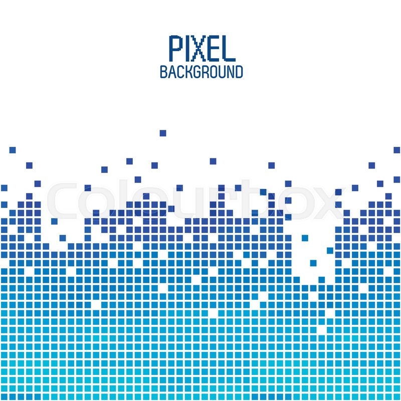 Blue pixel background design over | Stock vector | Colourbox