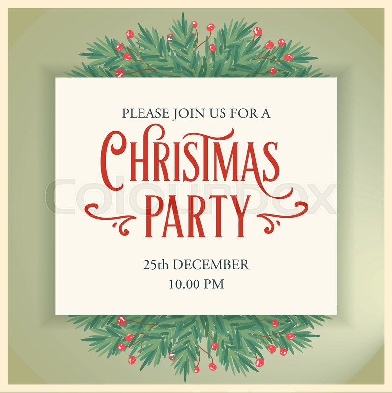 retro christmas card with tree stock vector colourbox retro christmas poster