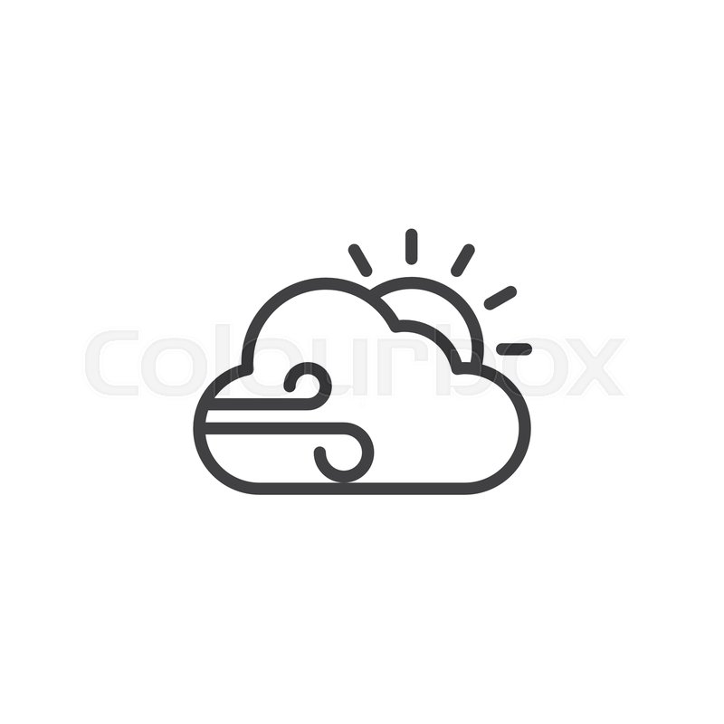 Cloudy Weather Icon Outline