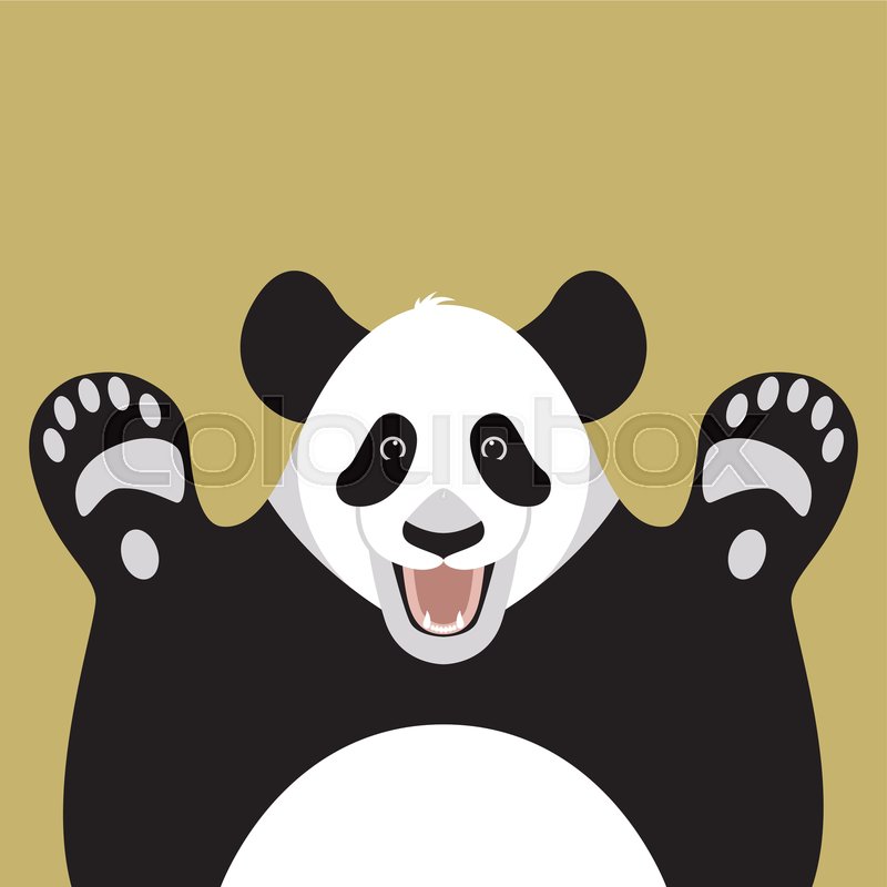 Panda Bear Face Clip Art