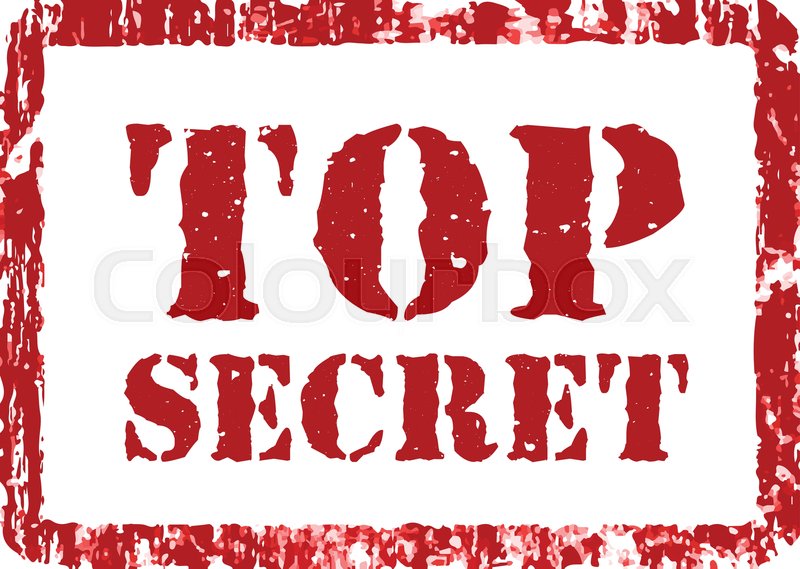 Stamp Top Secret In Grunge Style Stock Vector Colourbox