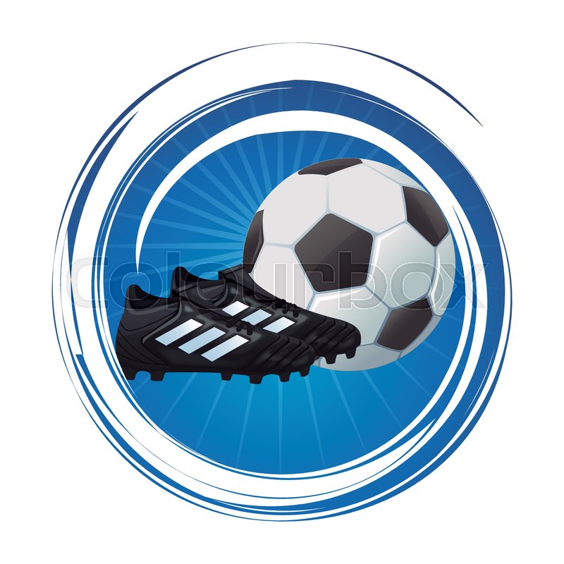 soccer boots and ball