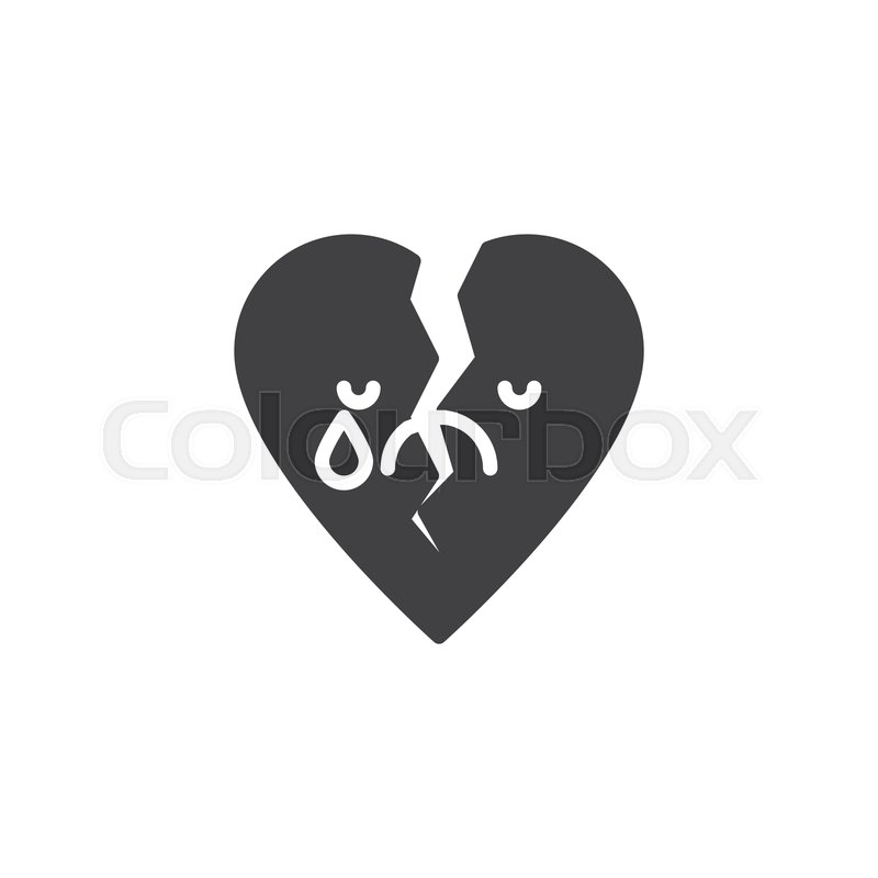 Crying Face Emoticon Vector Icon Stock Vector Colourbox