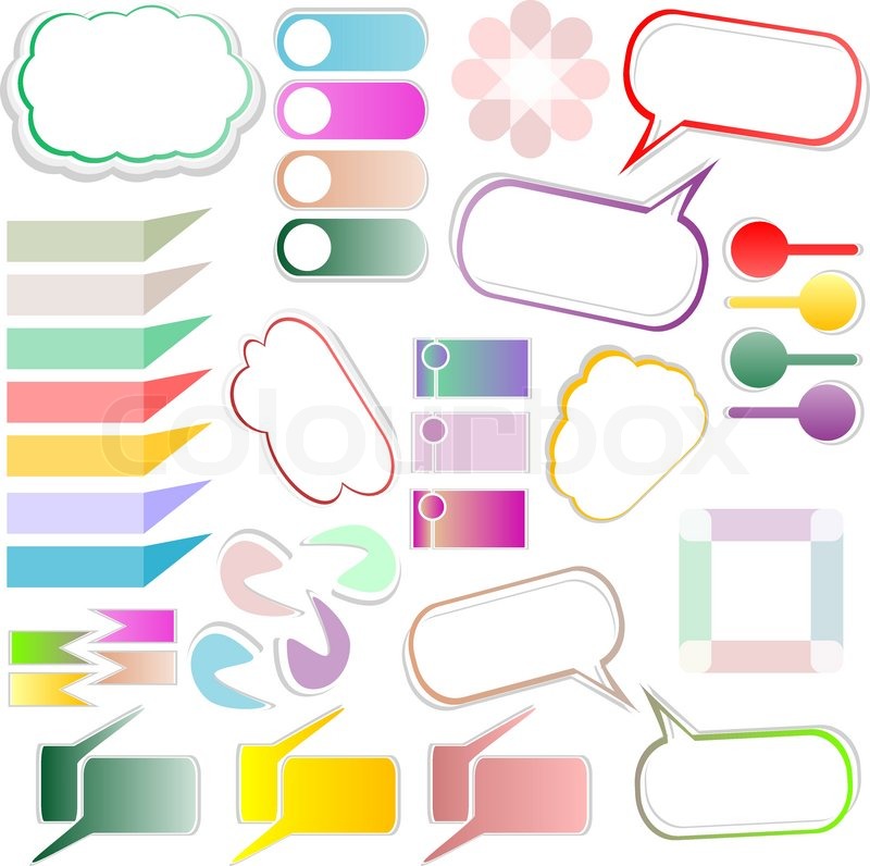 design elements text box design stock vector colourbox text box
