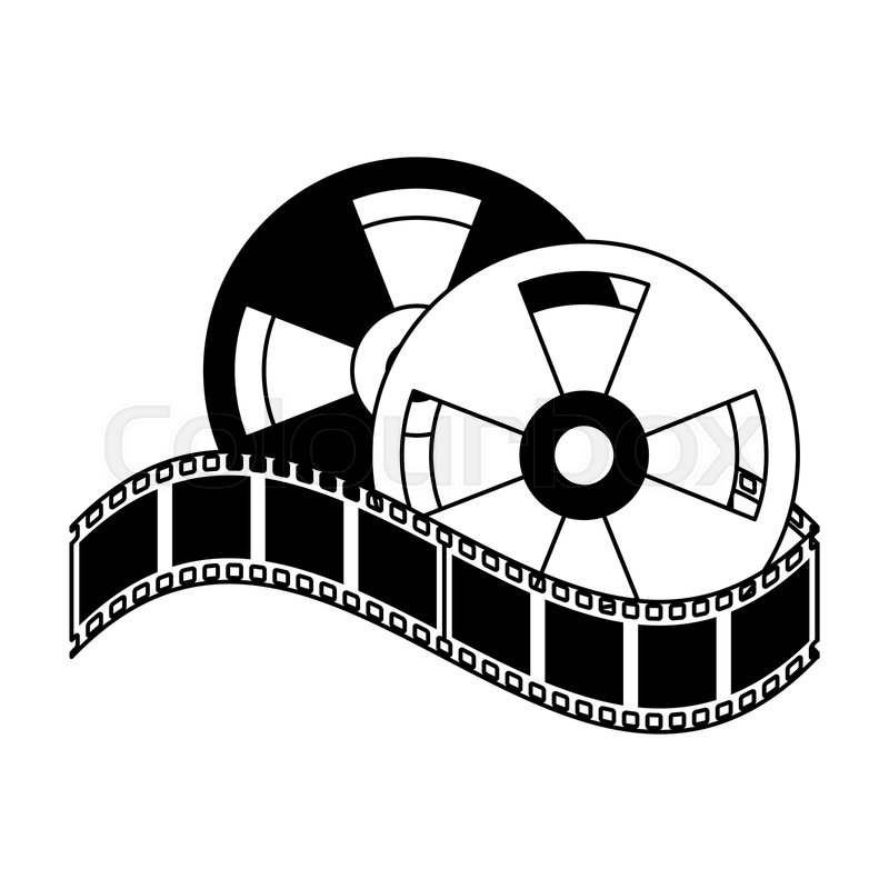 Tape reels icon image vector Stock vector Colourbox