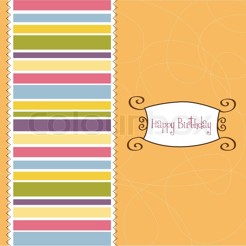 Greeting card template design | Stock vector | Colourbox