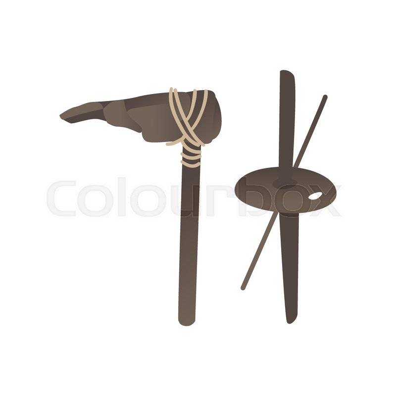 Vector Stone Age Primitive Tools And Stock Vector Colourbox Vector Stone Age Primitive Tools And Stock Vector Colourbox