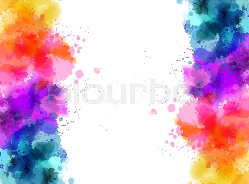Banner Background With Colorful Stock Vector Colourbox
