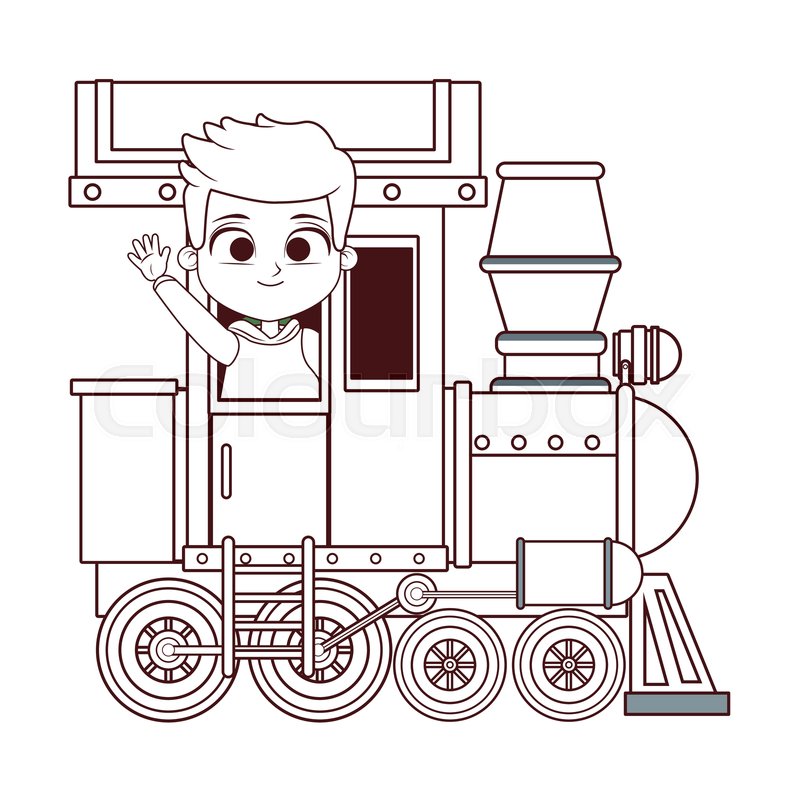 Train Drawing For Children