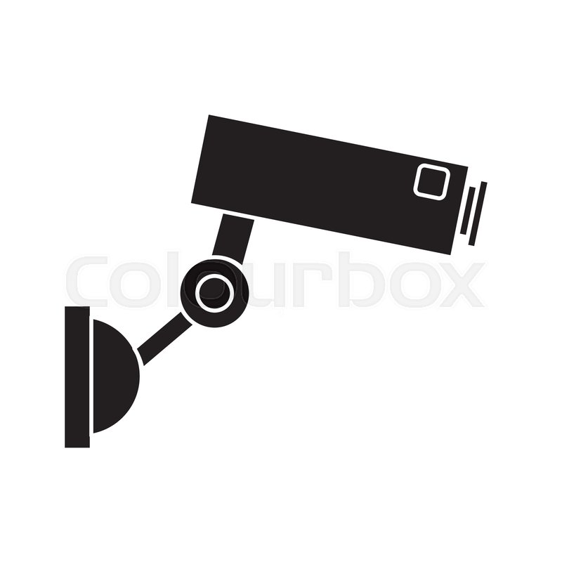 Surveillance camera symbol icon vector | Stock vector | Colourbox