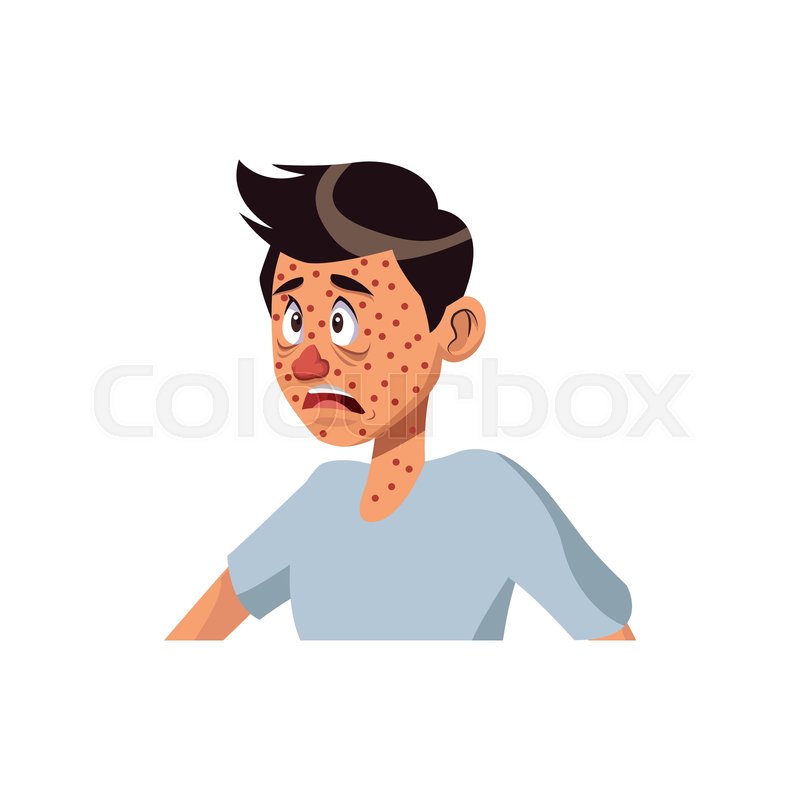 Cartoon Man With Health Problem Stock Vector Colourbox