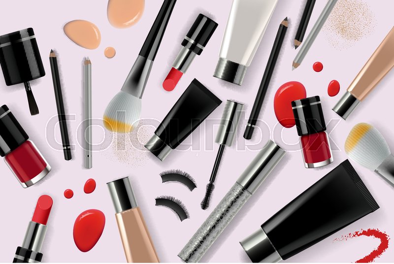 Makeup Banner Template For Online Stock Vector Colourbox