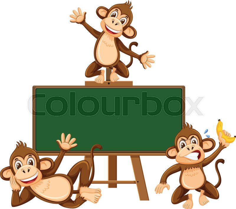 Monkey Template Clipart