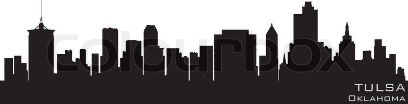 tulsa z cloud Tulsa, vector Oklahoma skyline Detailed silhouette Stock tulsa z cloud Tulsa, vector Oklahoma skyline Detailed silhouette Stock