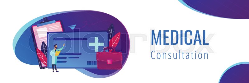 Healthcare Smart Card And Doctor Stock Vector Colourbox