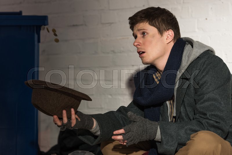 Homeless Person Begging