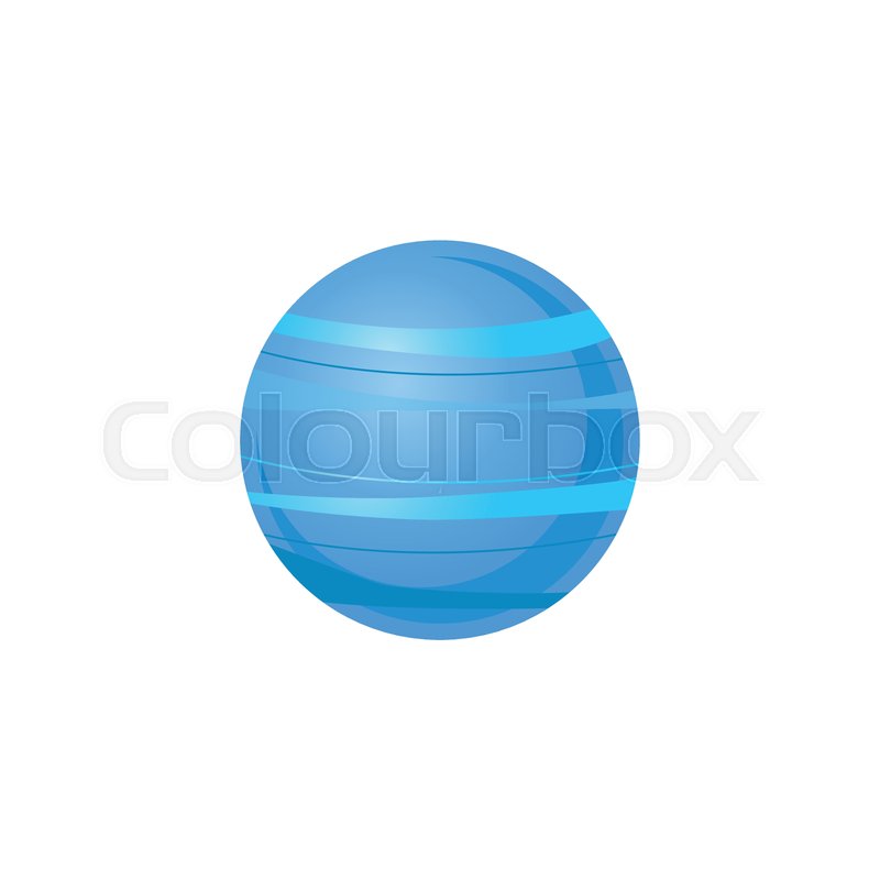 Uranus Blue Planet Of Solar System In Stock Vector