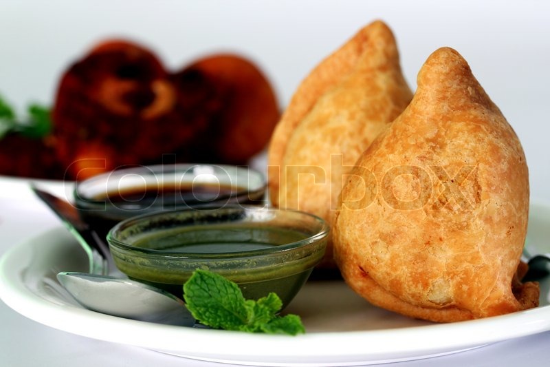 Popular indian deep fried snack called | Stock image | Colourbox