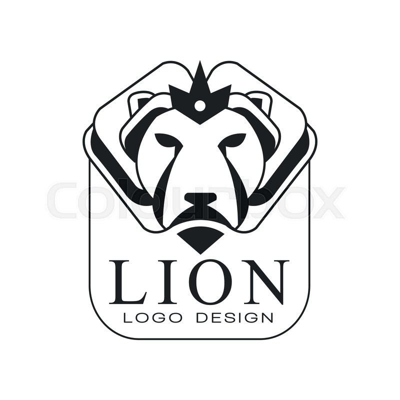 Lion Logo Design Classic Vintage Stock Vector Colourbox