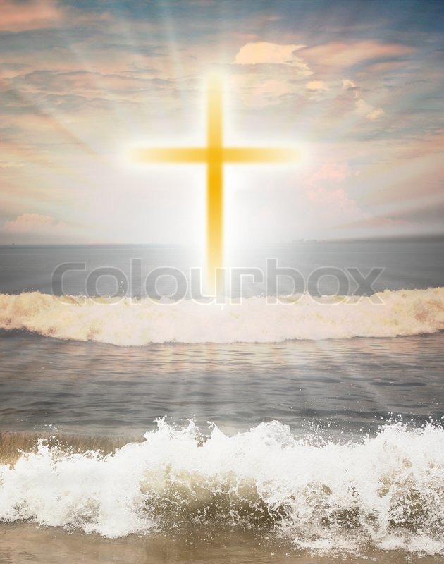 o register cloud Stock shine cross against symbol sun religious Christian o register cloud Stock shine cross against symbol sun religious Christian