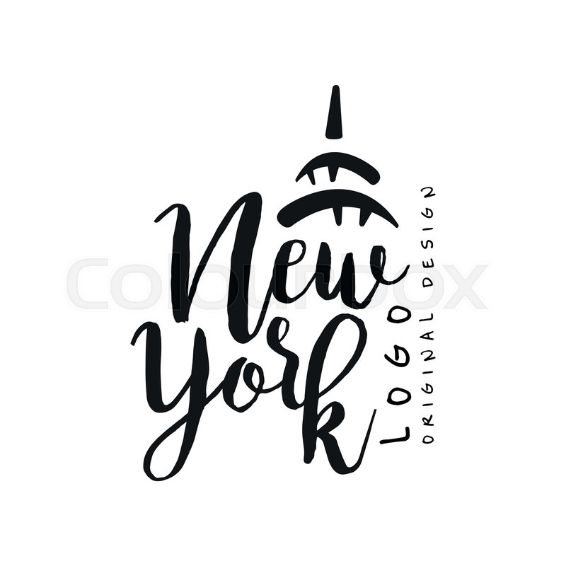 New York City Name Original Design Stock Vector Colourbox