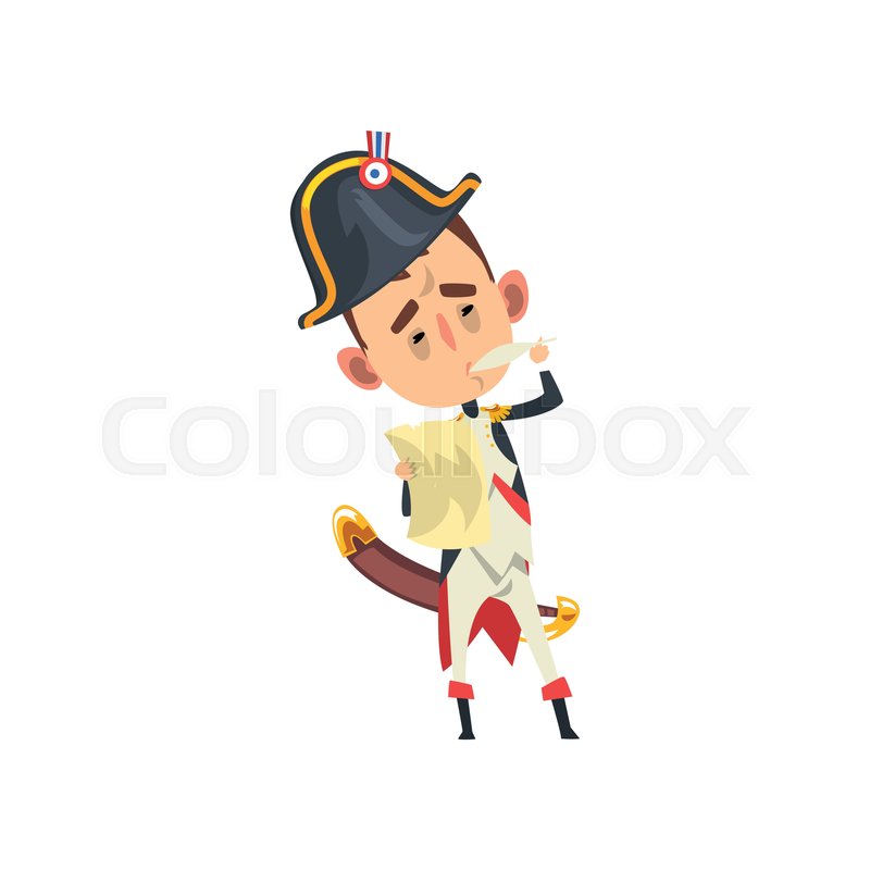 Napoleon Bonaparte cartoon character ... | Stock vector | Colourbox