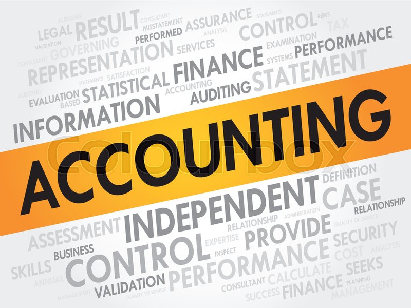 ACCOUNTING word cloud, business Stock vector Colourbox
