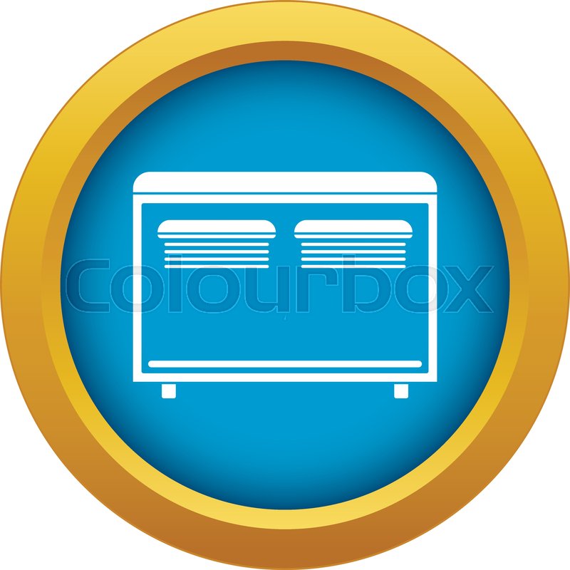 Home equipment for heating icon blue ... | Stock vector | Colourbox