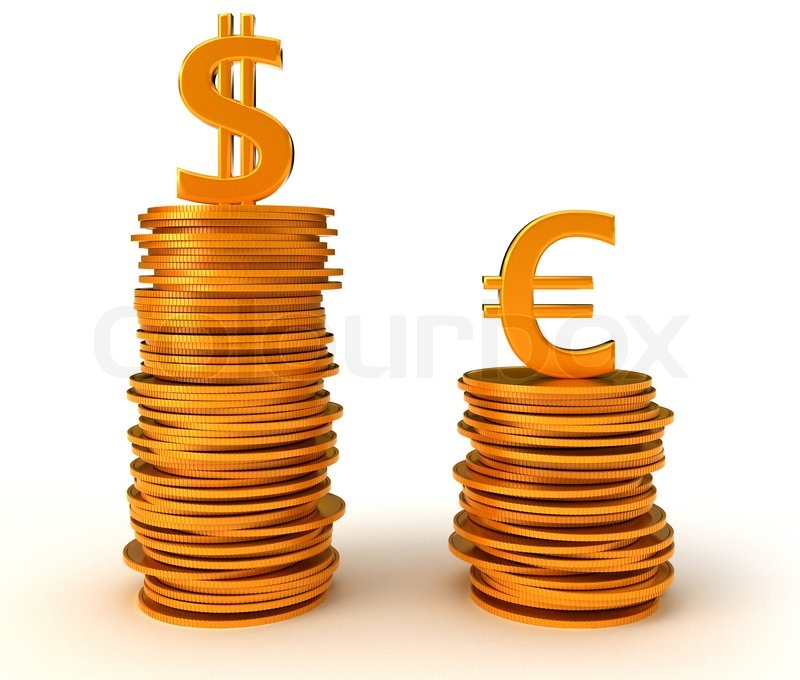 Vorteil Von Uns Dollar In Euro W hrung Stock Bild Colourbox