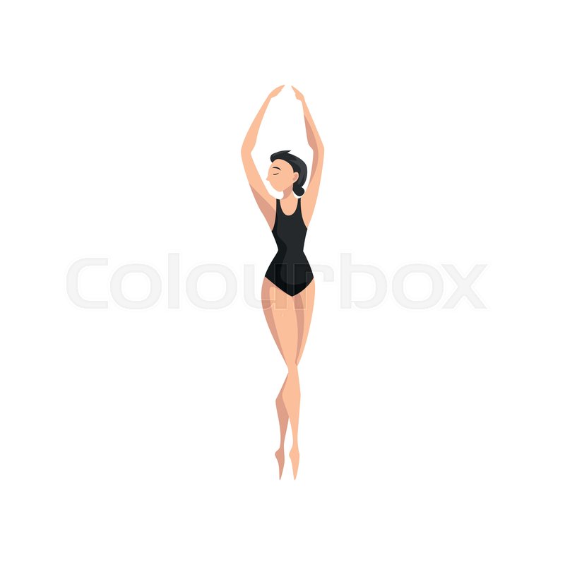 Beautifull ballerina dancing, | Stock vector | Colourbox