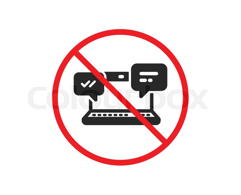 No Or Stop Internet Messages Icon Stock Vector Colourbox No Or Stop Internet Messages Icon Stock Vector Colourbox