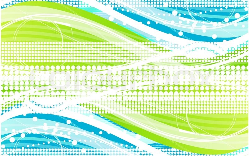 Green wave background | Stock vector | Colourbox