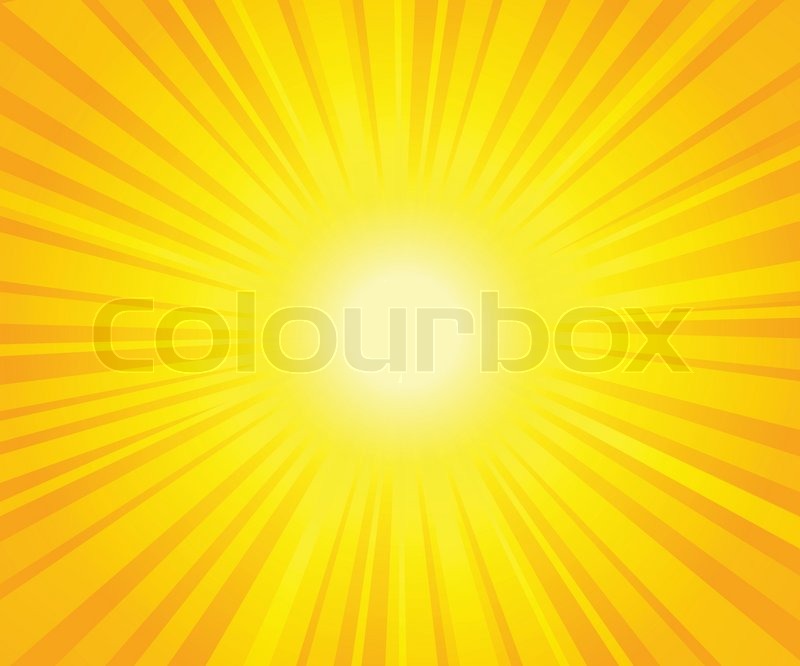 Sun beams | Stock Vector | Colourbox