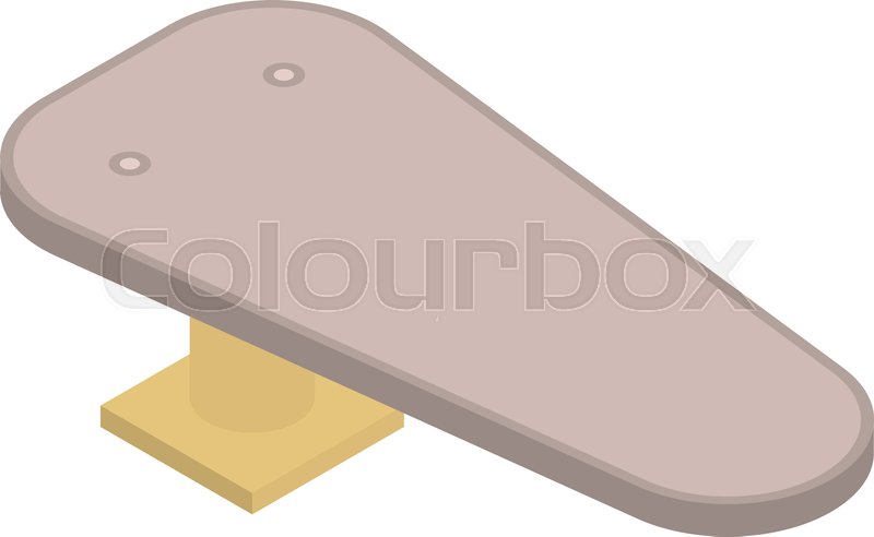 Rectangular diving board icon. | Stock vector | Colourbox