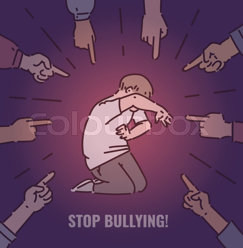 Stop bullying concept for posters, ... | Stock vector | Colourbox