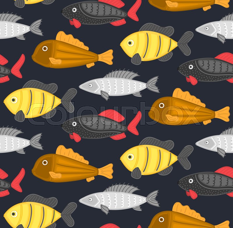 Vector Seamless Pattern With Abstract Stock Vector Colourbox