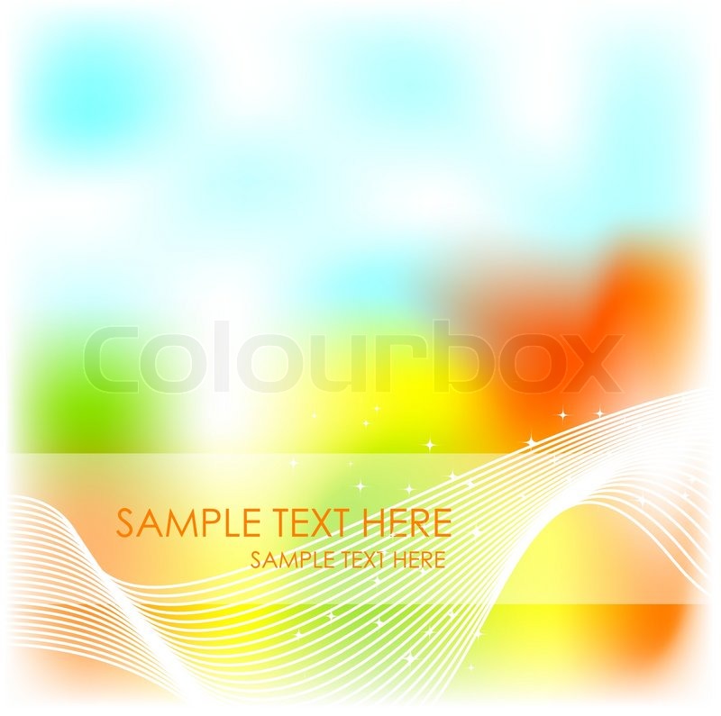 Blurred shiny nature vector background | Stock vector | Colourbox