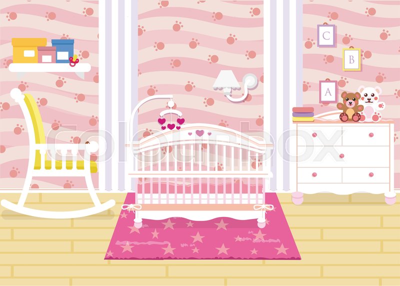 baby pink bedside table
