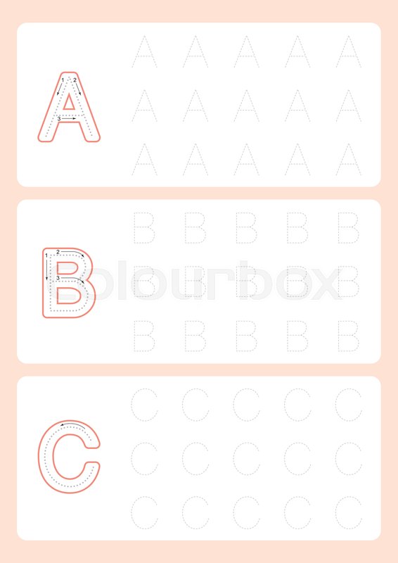 printable alphabet trace worksheet a worksheet blog