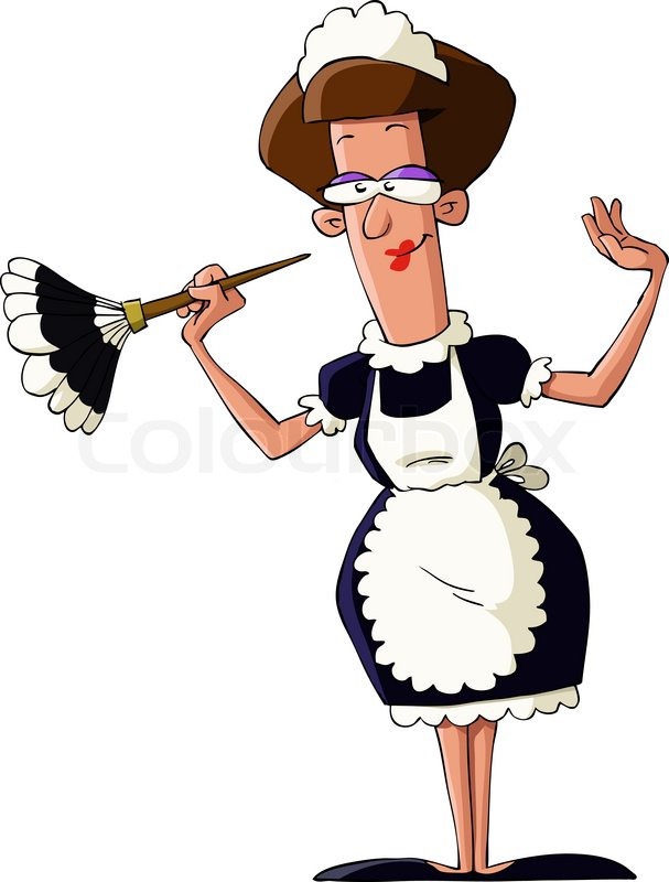 Niedlich, cartoon, staubtuch | Vektorgrafik | Colourbox