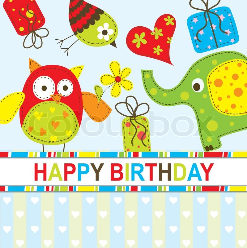 Template Greeting Card Vector Stock Vector Colourbox